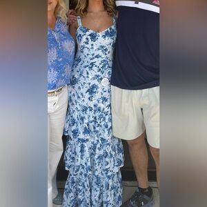 Abercrombie & Fitch Blue Floral Dress